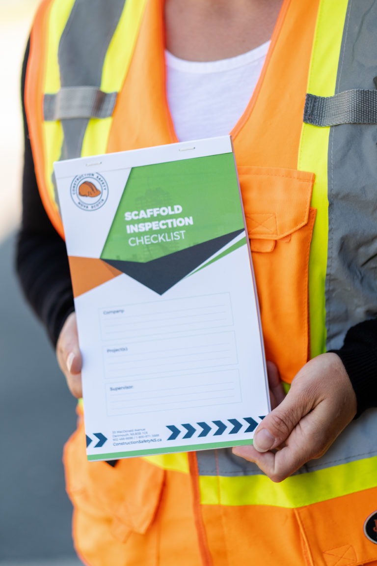 Scaffold Inspection Check List Construction Safety Nova Scotia